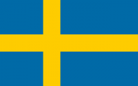Swedish flag via Wikimedia Commons - https://en.wikipedia.org/wiki/File:Flag_of_Sweden.svg
